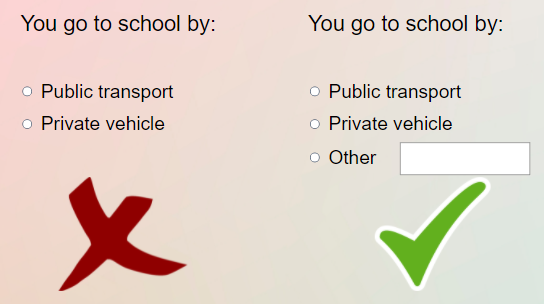 Too long survey.