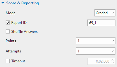 Score & Reporting.