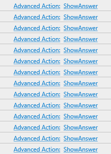 Advanced action