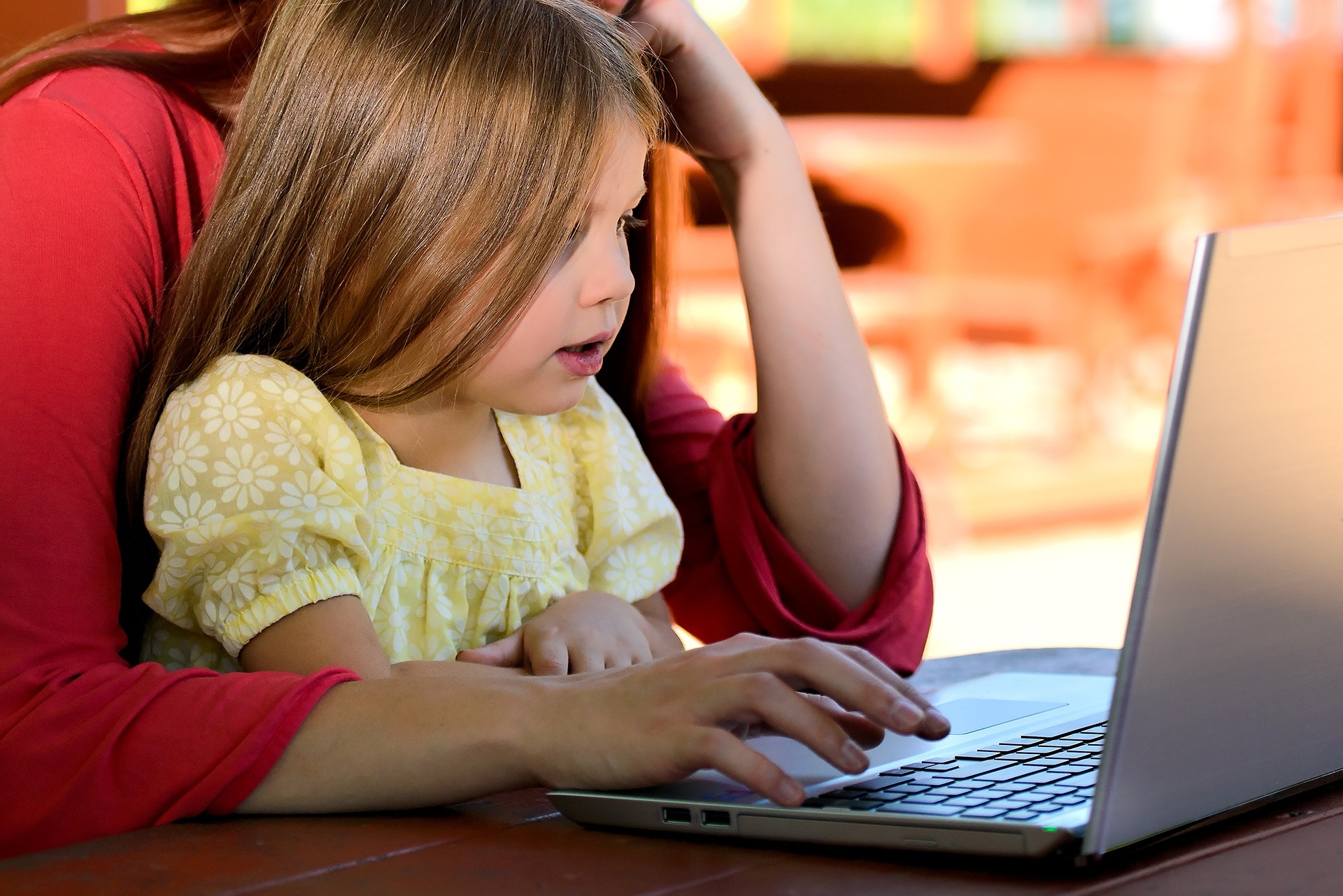 Children need family member's support to attend classes