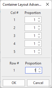 Customize the Grid layout.