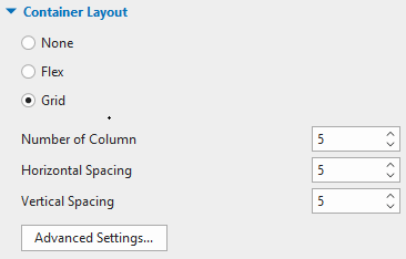Letter arrangement game > Customize the Grid layout.