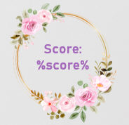Letter arrangement game, Score box.
