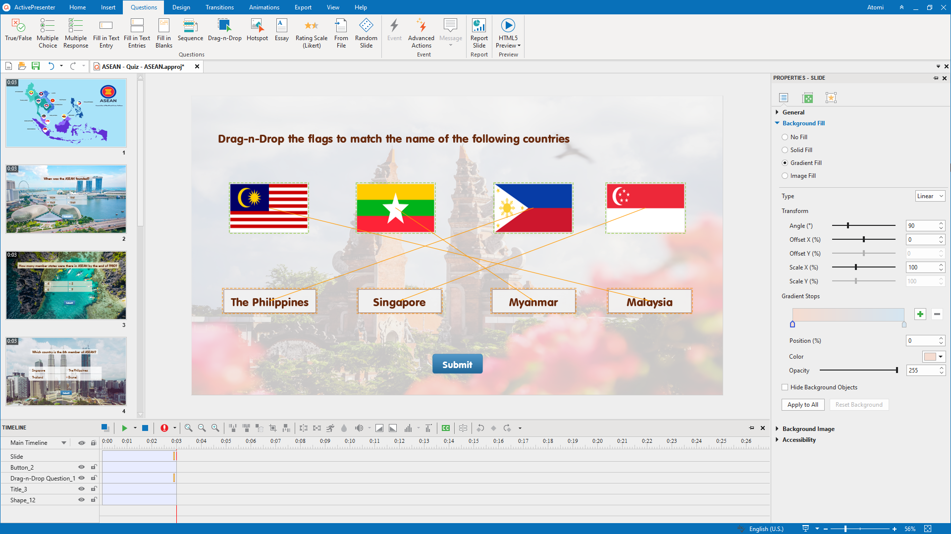 One of the tips for creating online exams