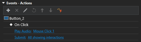 Events-actions of Submit button
