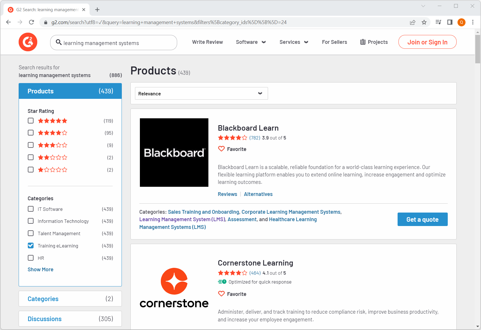 Search for eLearning LMS