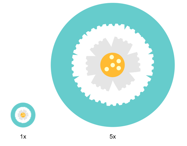 Vector vs Raster, Vector image - resolution