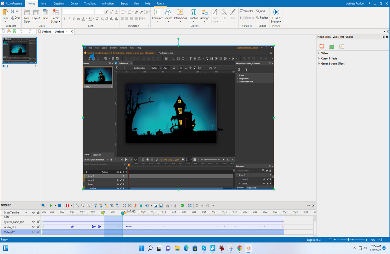 edit video with activepresenter