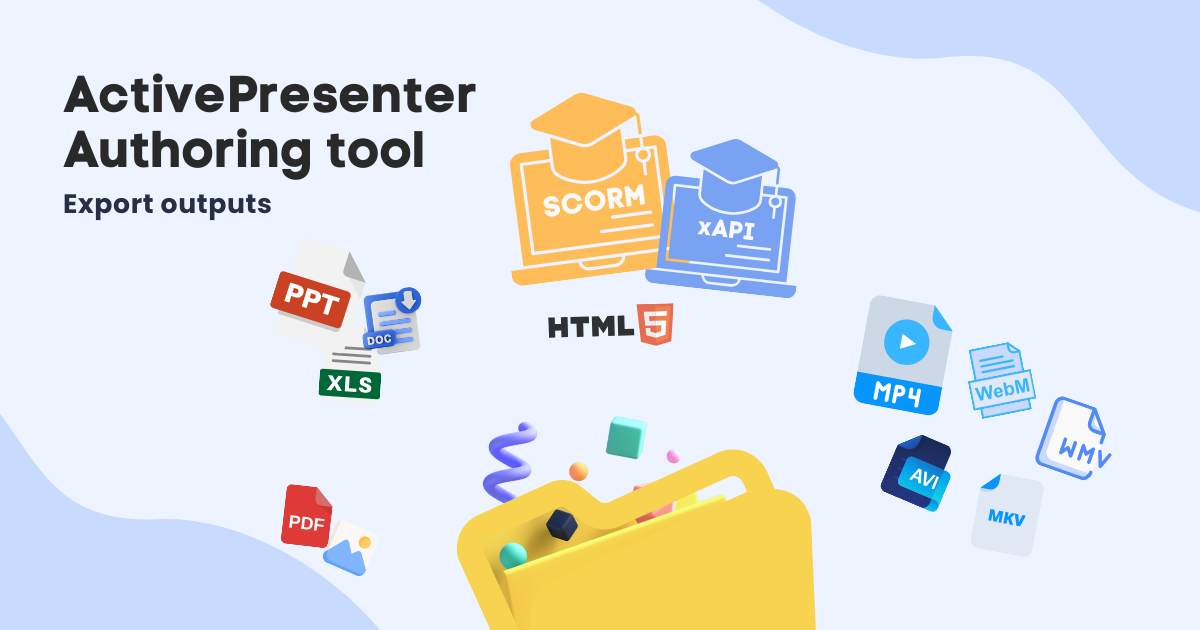 ActivePresenter export outputs