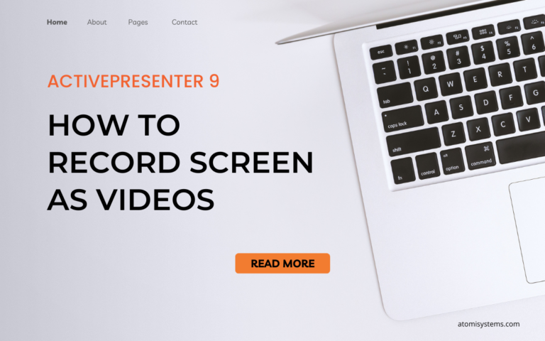 Record screen as video tutorial