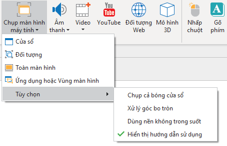 Tùy chỉnh hình họa chụp