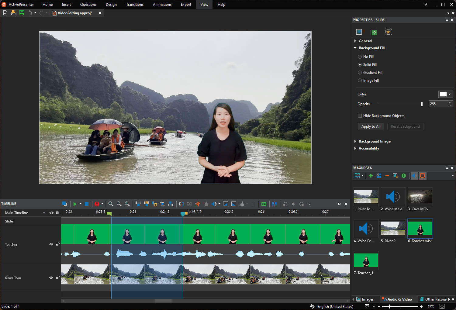 ActivePresenter authoring tool for eLearning allows recording and editing videos effortlessly