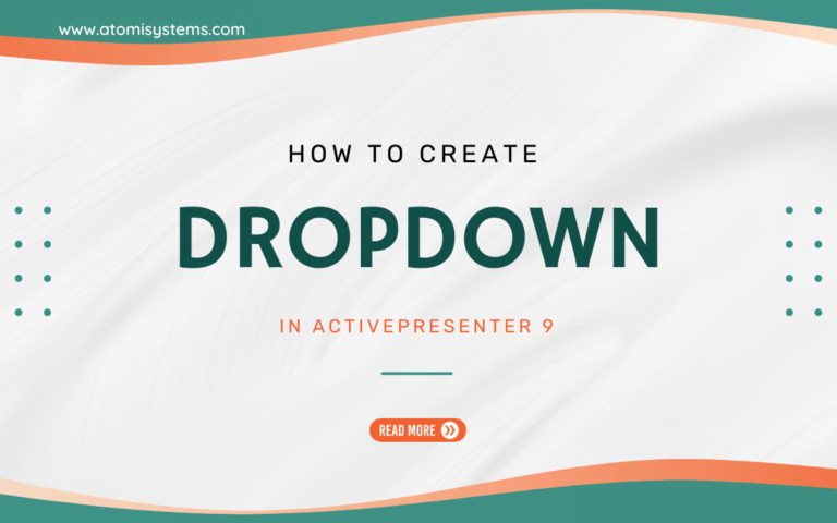 Create Dropdown in ActivePresenter 9