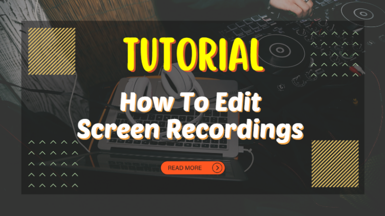 edit screen recordings