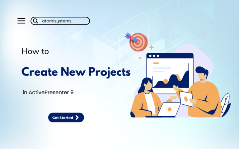how to create a new project in ActivePresenter 9