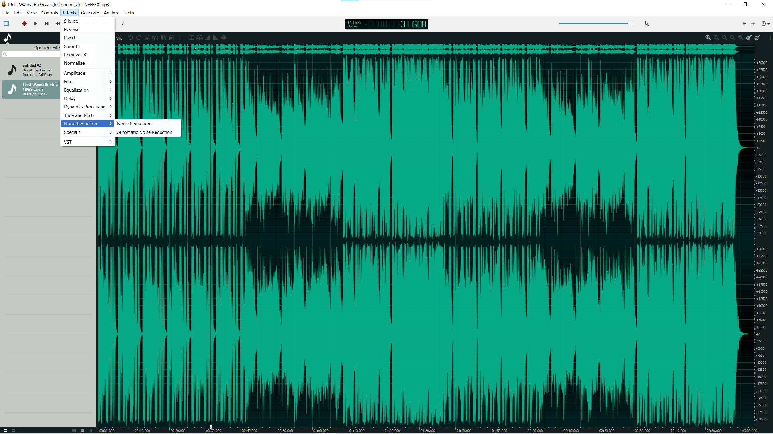 Ocenaudio voice recorder for PC