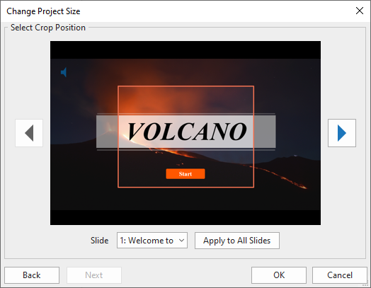 position Change Project Size