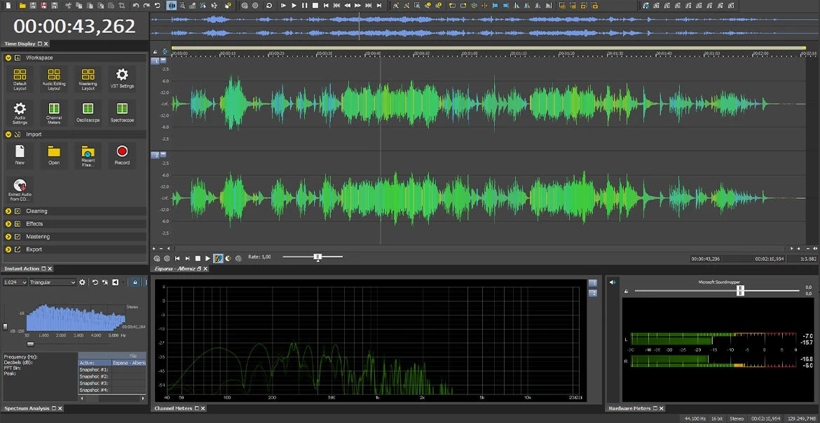 voice recording software sound forge
