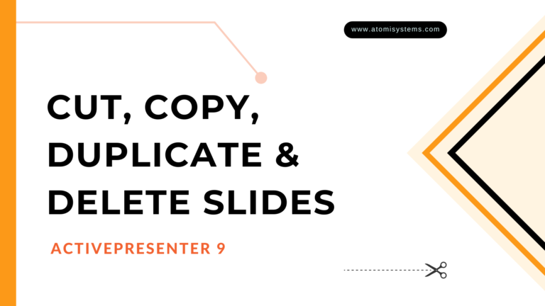 Cut, Copy, Duplicate and Delete Slides