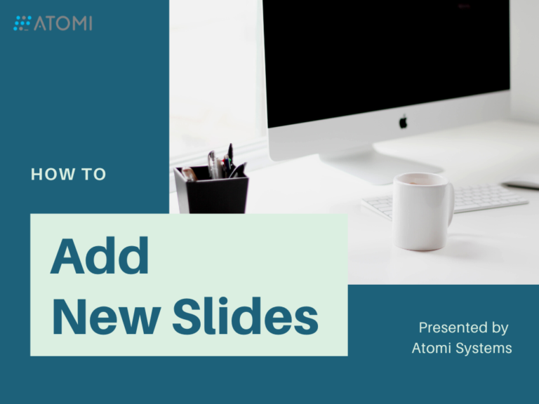 add new slides