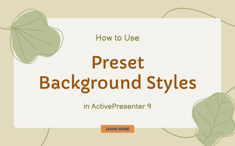Background Styles of Slides