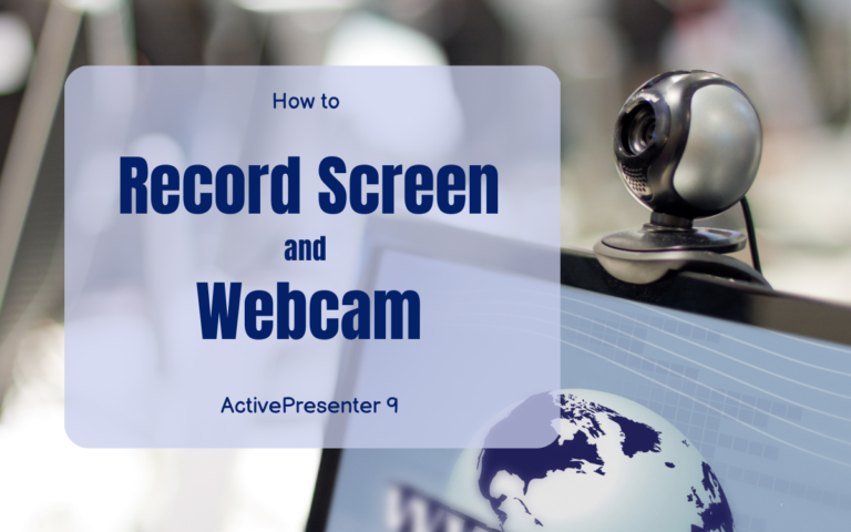 record screen with webcam