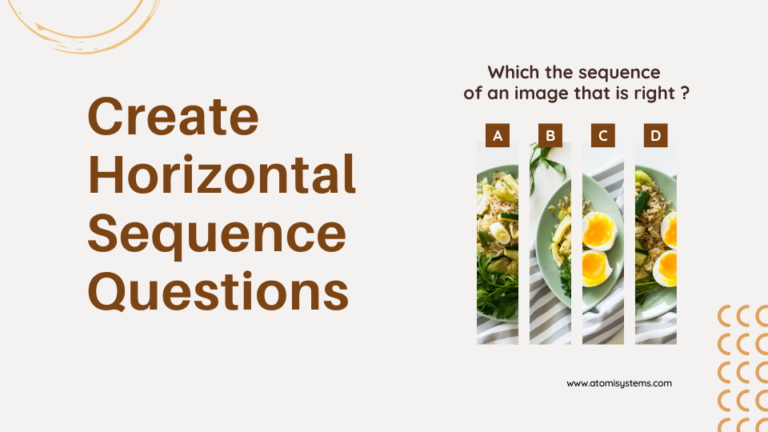 Create horizontal sequence questions