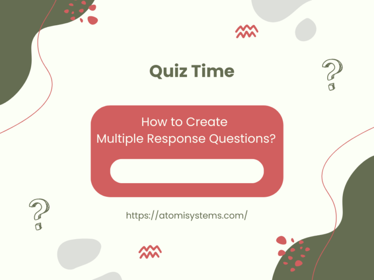 create multiple response questions