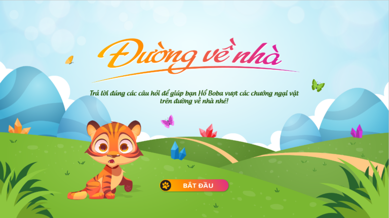 Slide Mở đầu trò chơi Đường về nhà