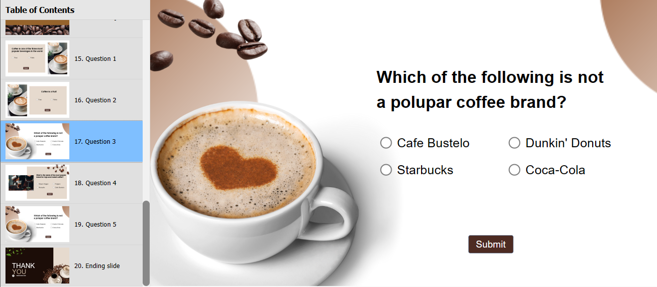 preview quiz
