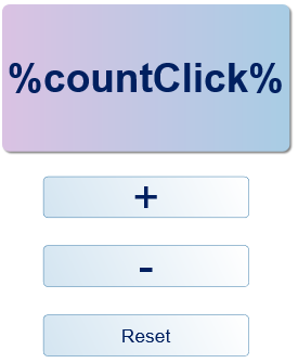 reference variable in the click counter