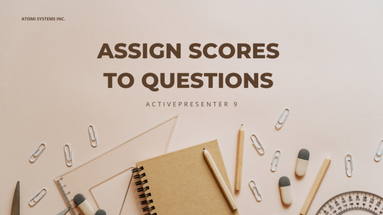 assign scores to questions