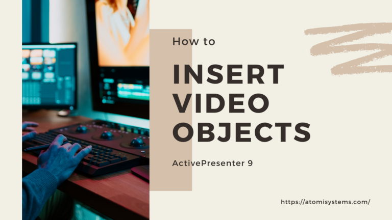 How to insert video objects