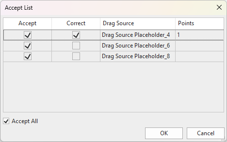 Set Correct Answers for Drag-n-Drop Questions