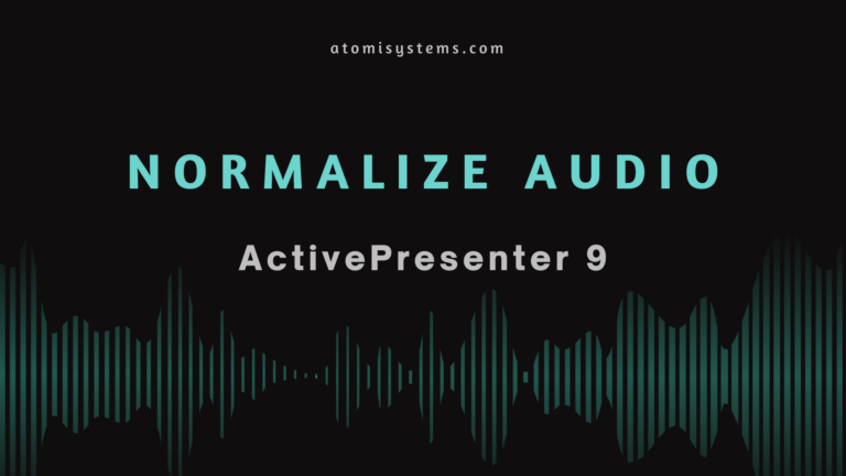 How to normalize audio in AP9