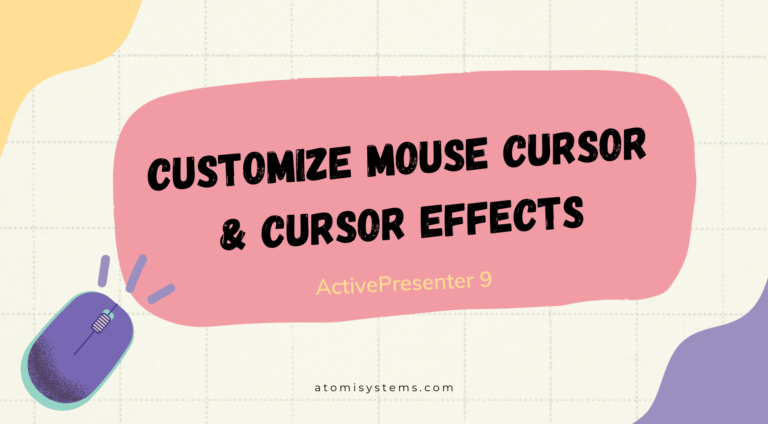 Customize mouse cursor and cursor effects