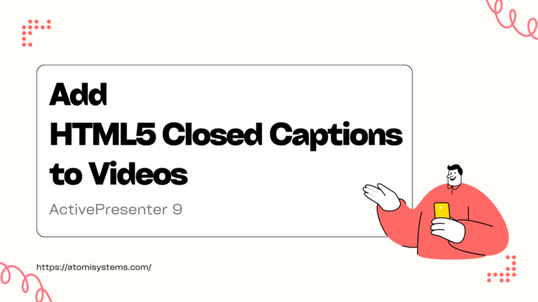 add HTML5 closed captions to videos