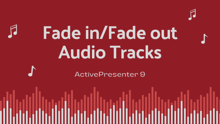 Fade in/Fade out audio tracks