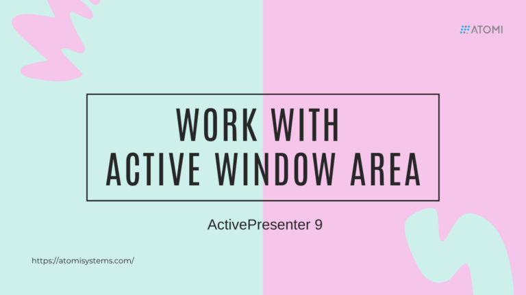 work with active window area