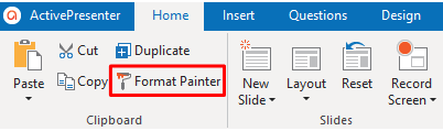 Format Painter command