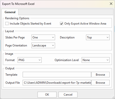 Export to Excel 