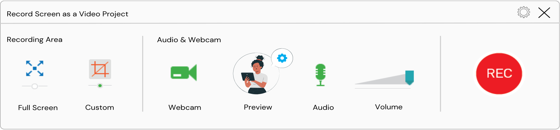 ActivePresenter screen recording feature