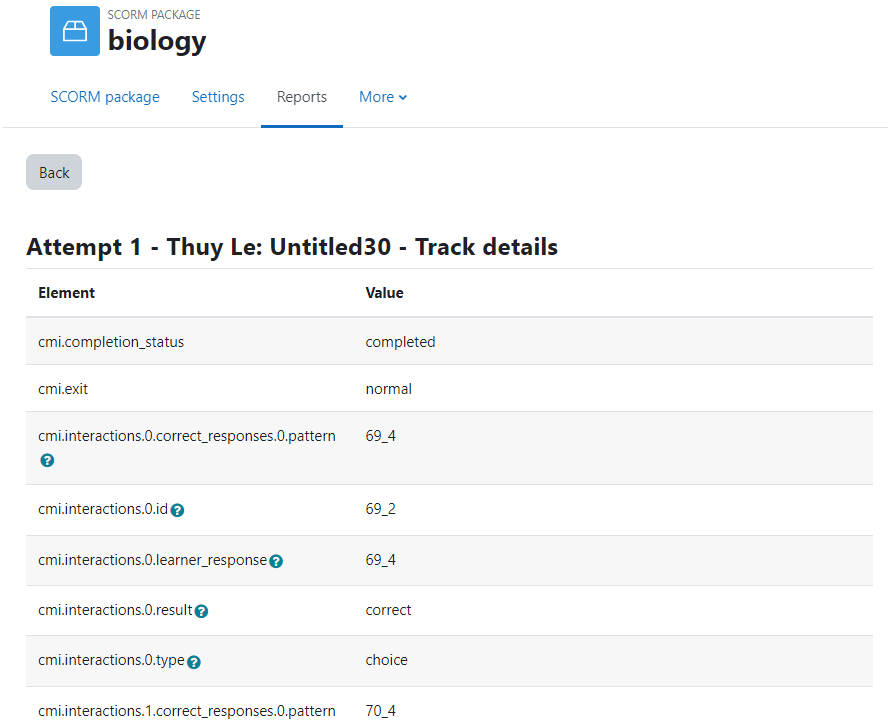track details