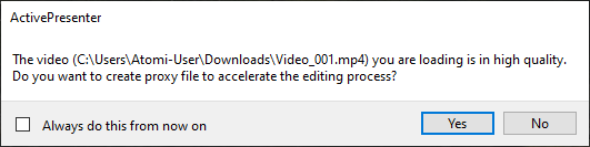 create proxy mode dialog