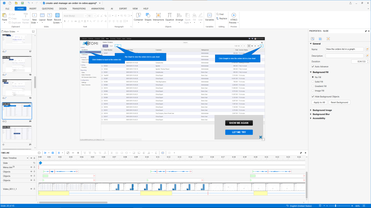 ActivePresenter eLearning training software for employees
