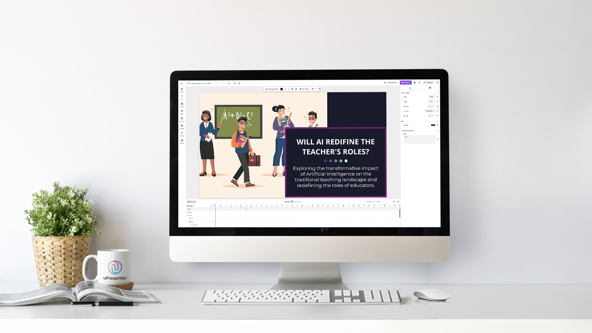 create interactive presentations and quizzes with uPresenter