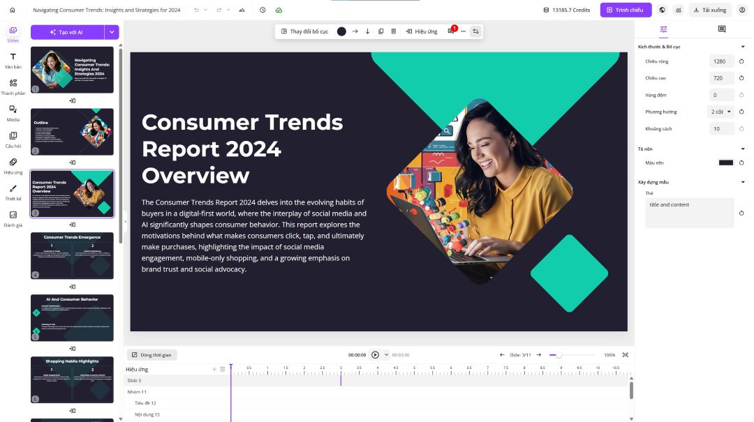 uPresenter UI phần mềm eLearning đào tạo
