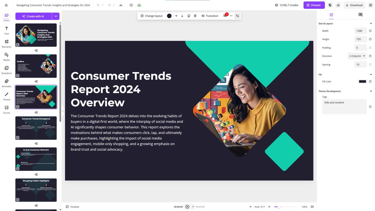 uPresenter UI interface employee training software