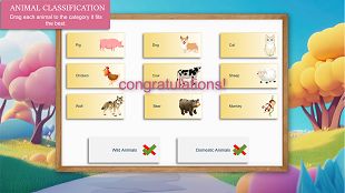 Animal Classification Game