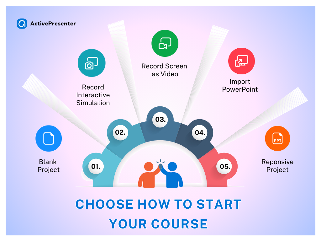 Choose how to start your project in ActivePResenter